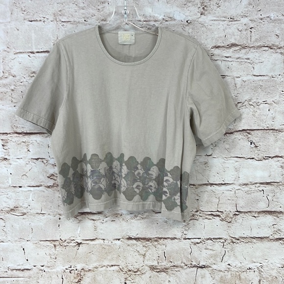 Blue Fish Tops - Vintage Blue Fish Cropped T Shirt